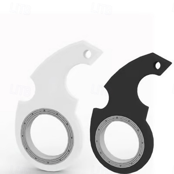 Confezione da 2 portachiavi fidget spinner: giocattolo antistress portatile, struttura in metallo resistente, perfetto per adulti e bambini del 2025 a $13.99 –P1
