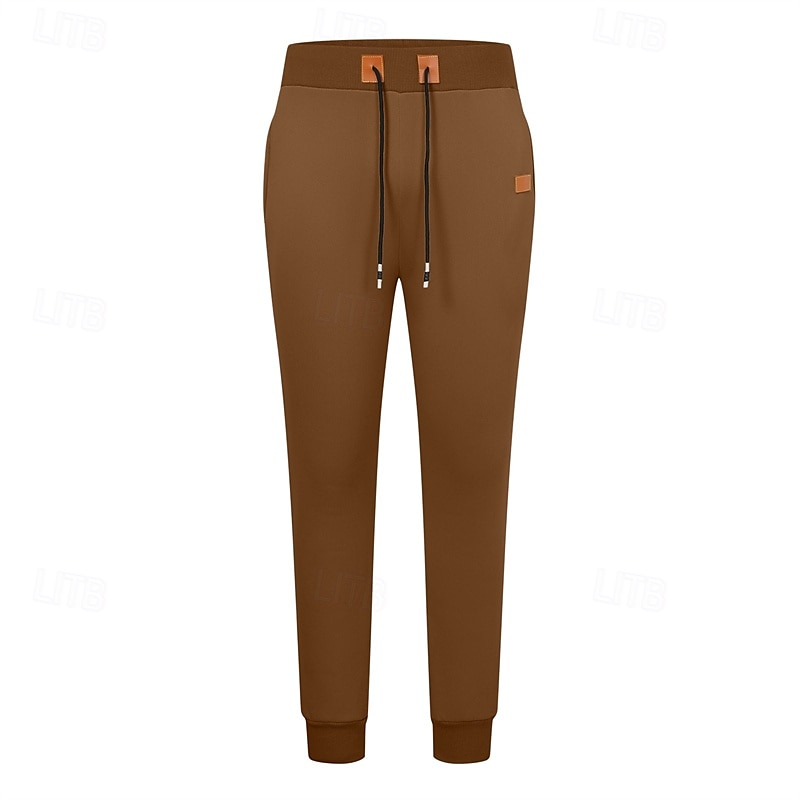 Per uomo Pantaloni in Pile Pantaloni da tuta Joggers Pantaloni invernali Pantaloni Coulisse Tasca Elastico in vita Semplice Comodità Caldo Sport all'Aperto Quotidiano Moda Casual Nero Giallo del 2025 a $21.99 –P11