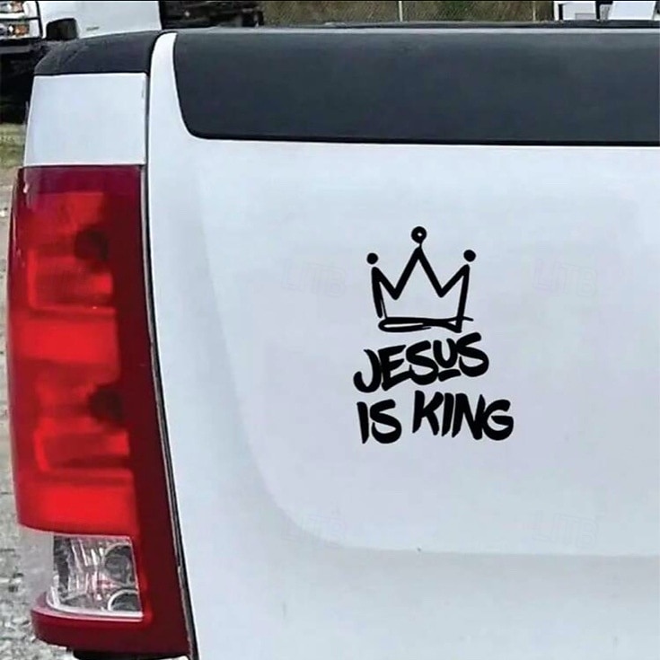 5Pcs Adesivo de vinil de cruz cristã Jesus para carro adesivo de para-choque 'Eu não posso mas conheço um cara' adesivos decorativos de carro 'Jesus é Rei' de 2026 por $16.99 –P5