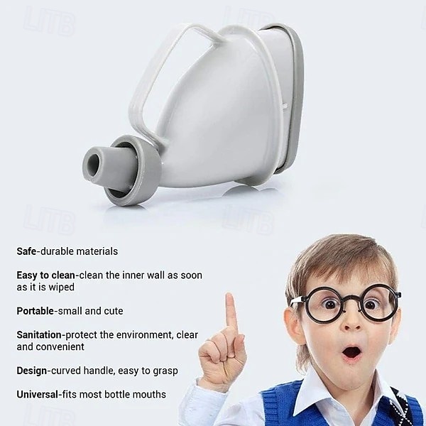 3 pezzi di orinatoio portatile da viaggio unisex donna uomo riutilizzabile dispositivo portatile per orinatoio da viaggio mobile toilette campeggio pipì orinatoio all'aperto emergenza seduta in piedi del 2025 a $15.99 –P3