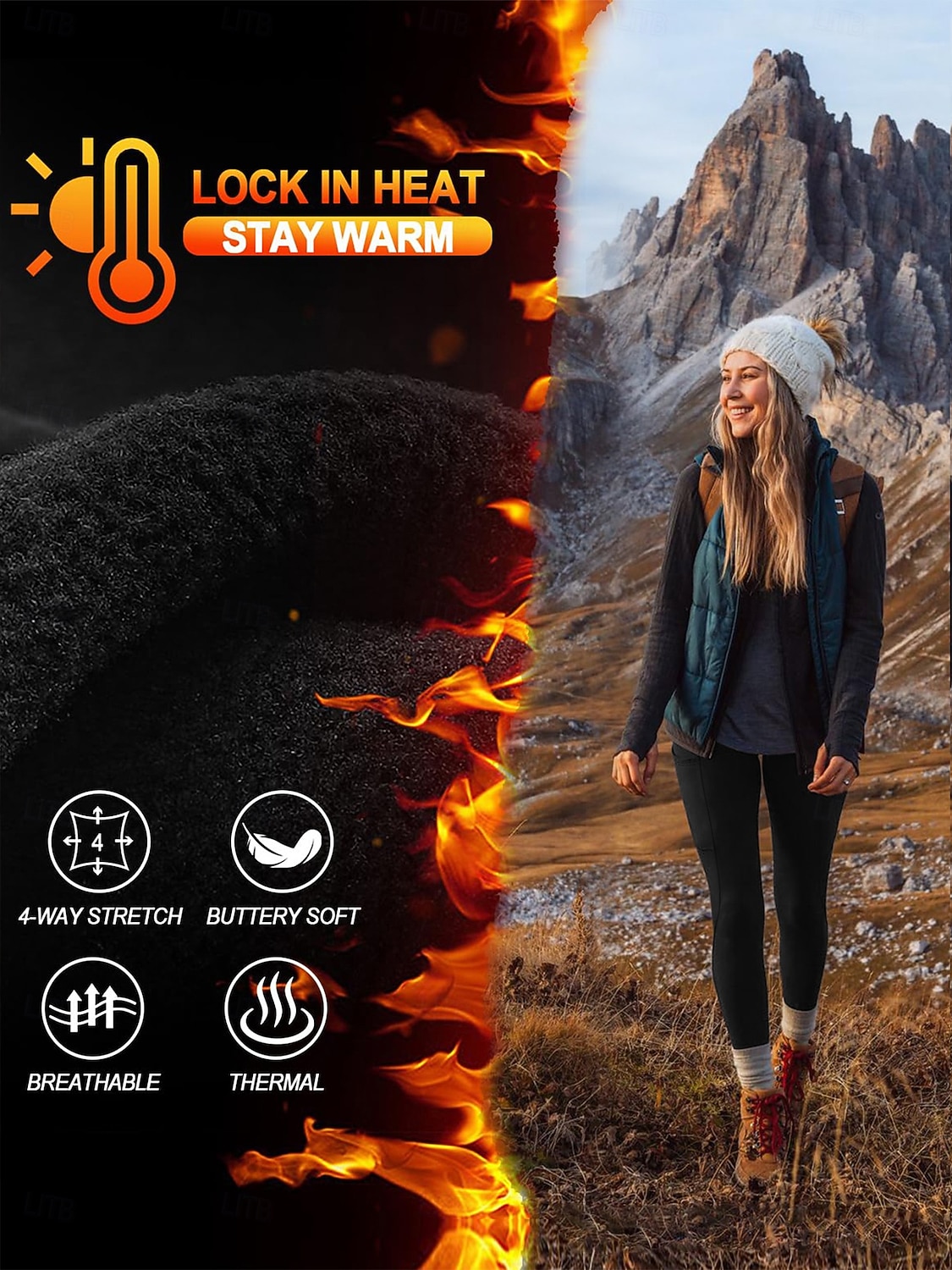 Damskie legginsy podszyte polarem Rajstopy Getry Podstawowy Codzienny Wygoda Pełna długość Wysoka talia Jednokolorowe Wysokie cięcie Komfort Szybkie wysychanie Oddychający Wysoka elastyczność w 2026 - $24.99 –P17