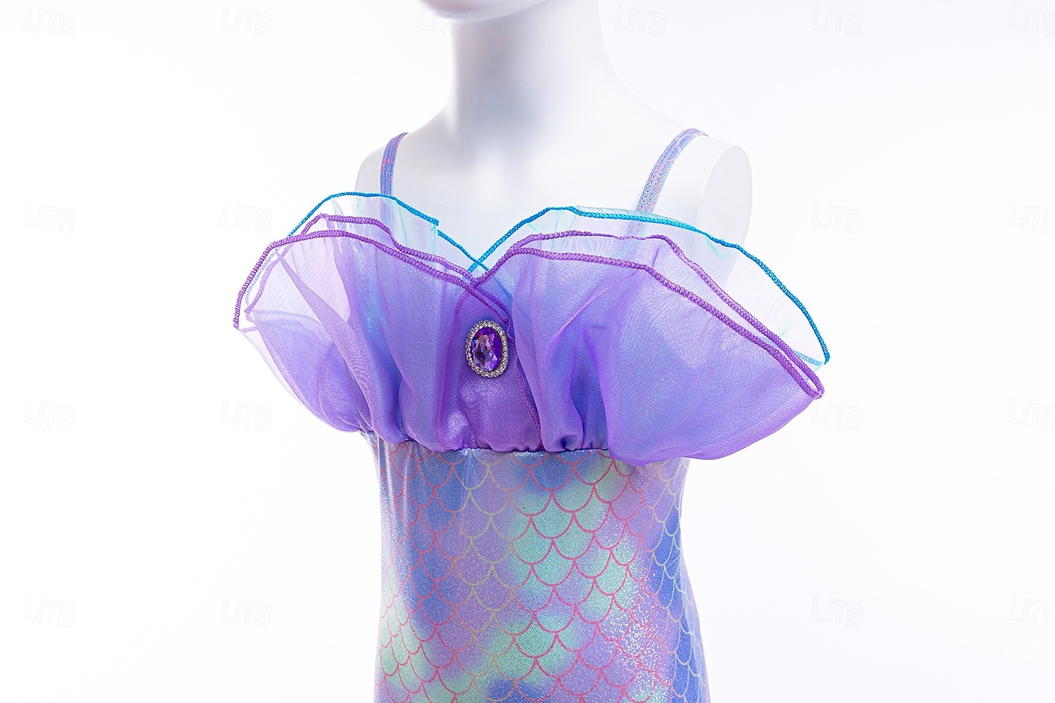 Book Week 2026 The Little Mermaid Little Mermaid Mermaid Tail Aqua Princess Dress  Halloween Dress Cosplay Costume Theme Party Costume Cosplay Movie Cosplay for Girls' Kid's Carnival Masquerade 2026 - $37.99 –P4