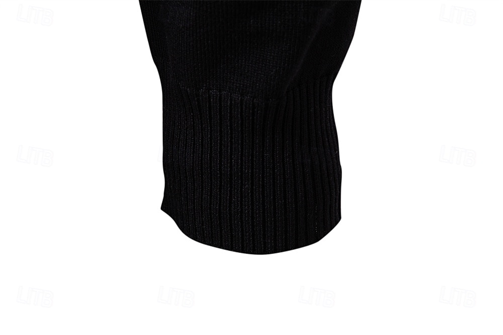 בגדי ריקוד גברים סוודר סוודר לִסְרוֹג חולצות רגילות סרוג כפתורים צבע אחיד צווארון מתקפל וינטאג' יום יומי בית הספר בית ביגוד אביב סתיו שחור חאקי S M L 2026 - $35.99 –P14