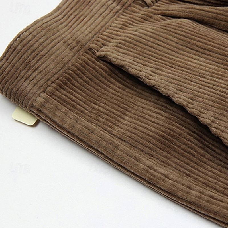 Herren Anzughose Cordhose Hose Chinos Tasche Knöpfe Einfach Komfort Formell Party Arbeit Mode Klassicher Stil Schwarz Marineblau Mikroelastisch 2025 - $41.99 –P4