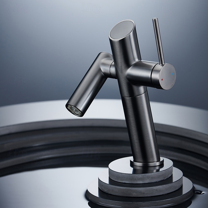 Robinet de lavabo - Classique Nickel brossé / Électroplaqué / Finitions peintes Ensemble central Poignée unique à un trouBath Taps de 2025 ? $145.99 –P2