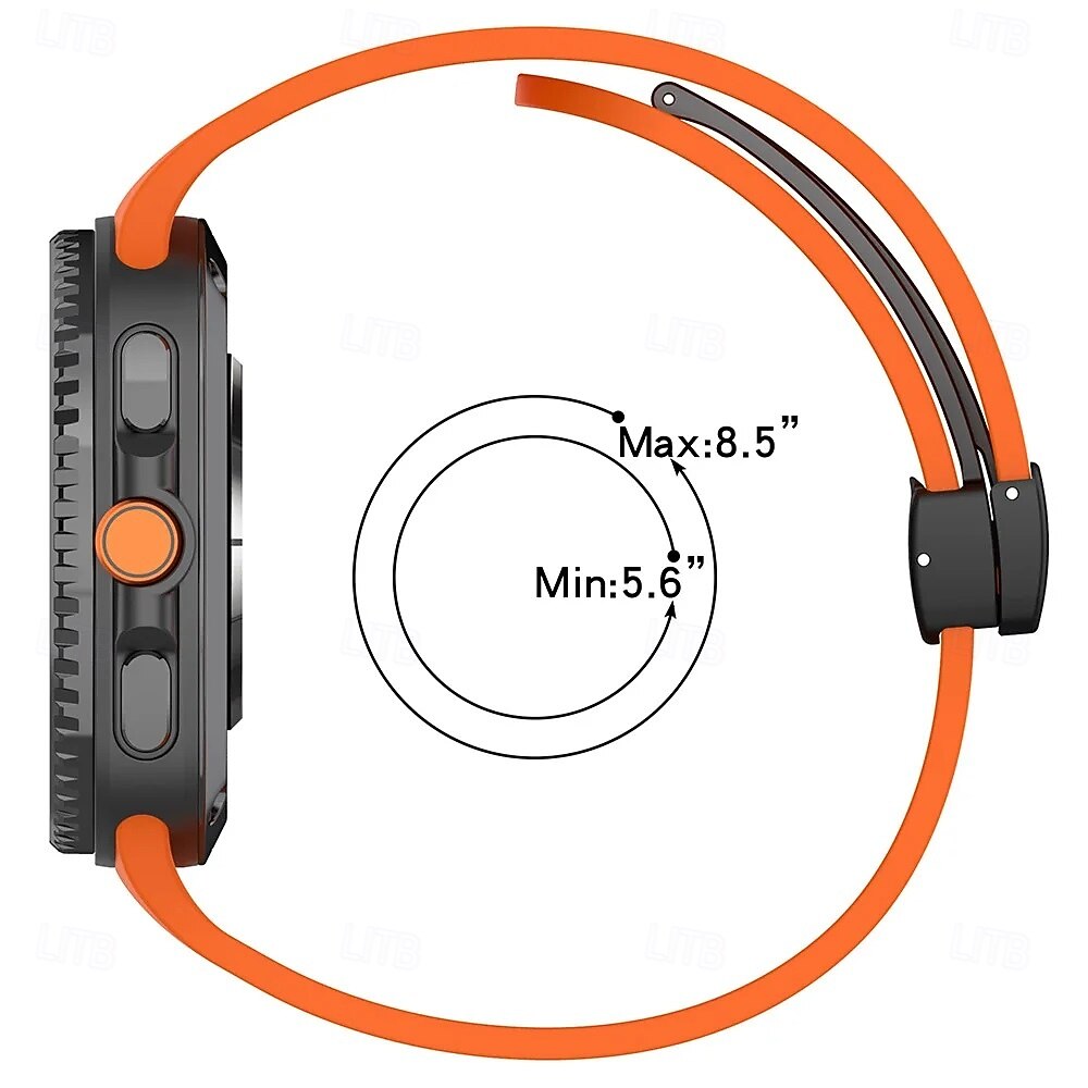 Correa clásica de silicona con hebilla magnética para Samsung Galaxy Watch 8 (44 mm y 40 mm) 2026 - $15.99 –P3