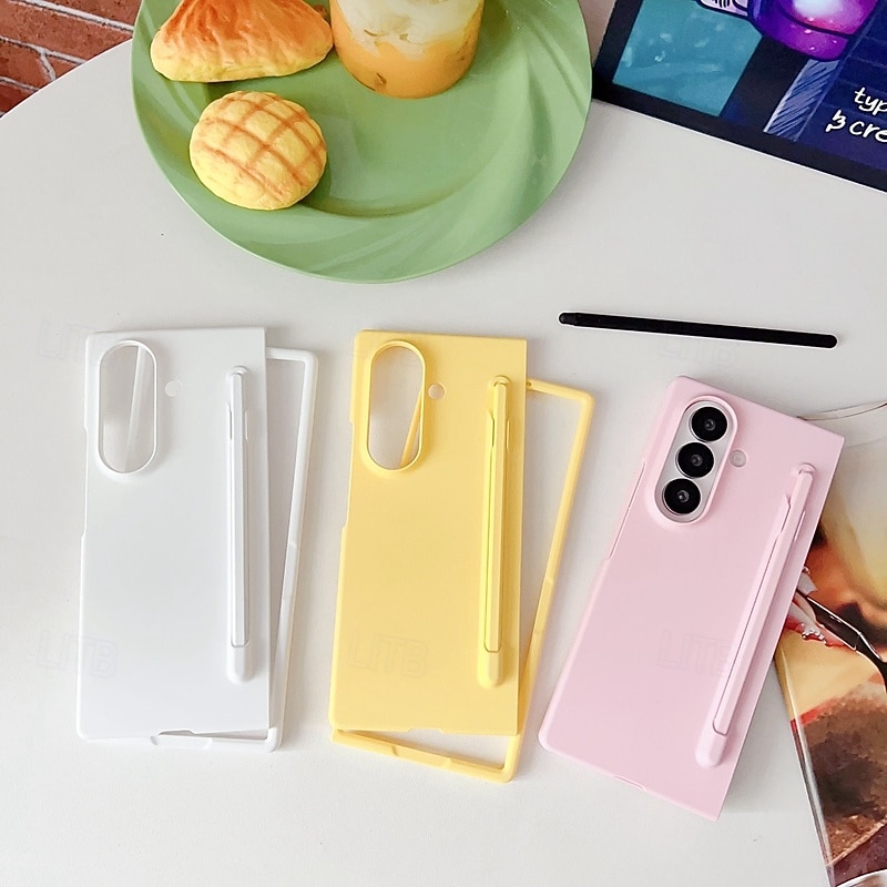 telefono Custodia Per Samsung Galaxy Piegatura a Z 7 Z Fold 6 Z Fold 5 Z Fold 4 Copertura Posteriore Resistente agli urti Retrò Silicone del 2025 a $13.99 –P8