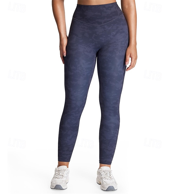 Damskie Legginsy capri Legginsy do jogi Wyszczuplenie brzucha Siłownia Obuwie sportowe Bieganie Doły Drukowanie Biały Granatowy Brązowy Jesień Sport Odzież sportowa Szczupła 2026 - $23.99 –P8