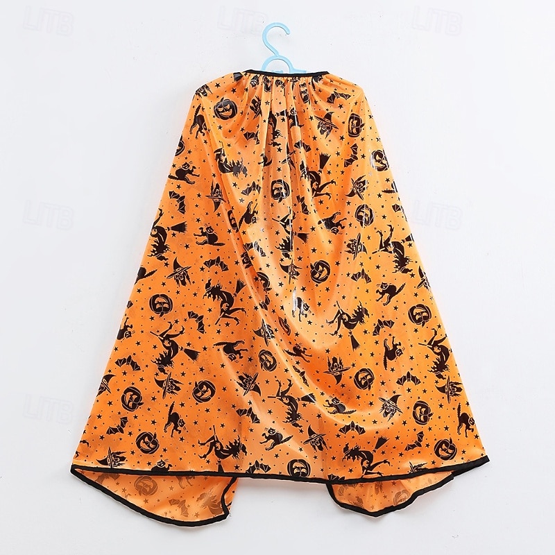 Kinder Mädchen Halloween Kappe Kürbis Mode Outdoor Mantel Oberbekleidung 4-12 Jahre Herbst Schwarz Orange 2025 - $10.99 –P2