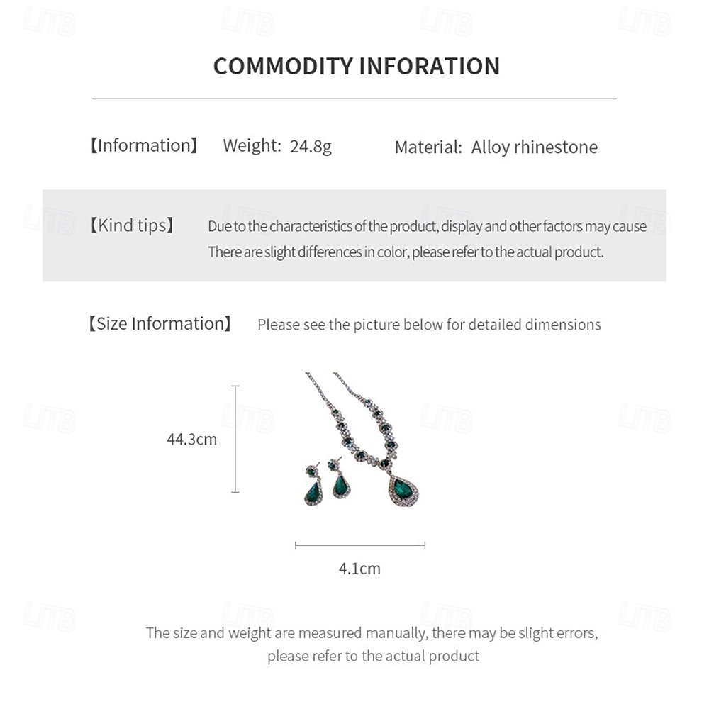 Набор украшений 2 Черный Цирконий Хром Серьги Ожерелья Жен. Элегантный стиль Винтаж Мода Старинный Классический Комплект ювелирных изделий Назначение Свадьба Для вечеринок День Святого Валентина 2026 - $14.99 –P5