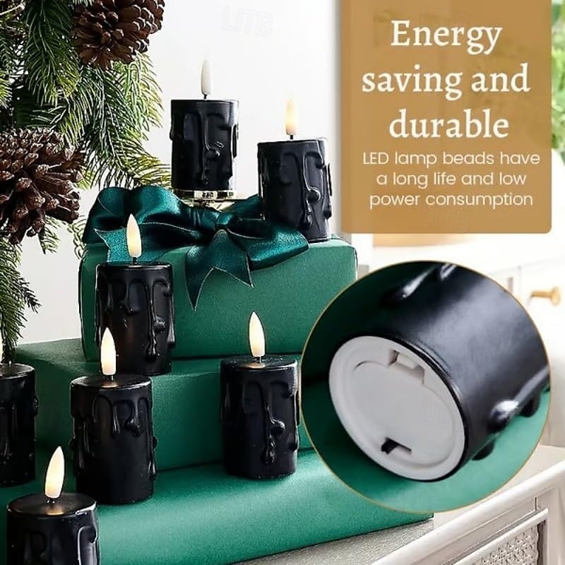 Clip-On Flameless Candle Lights LED Cone-Shaped Festival Clip Candle Flickering Clip-On Taper Candle Stick with Removable Clips for Holiday Home Garden and Wedding Parties 2025 - $10.99 –P7