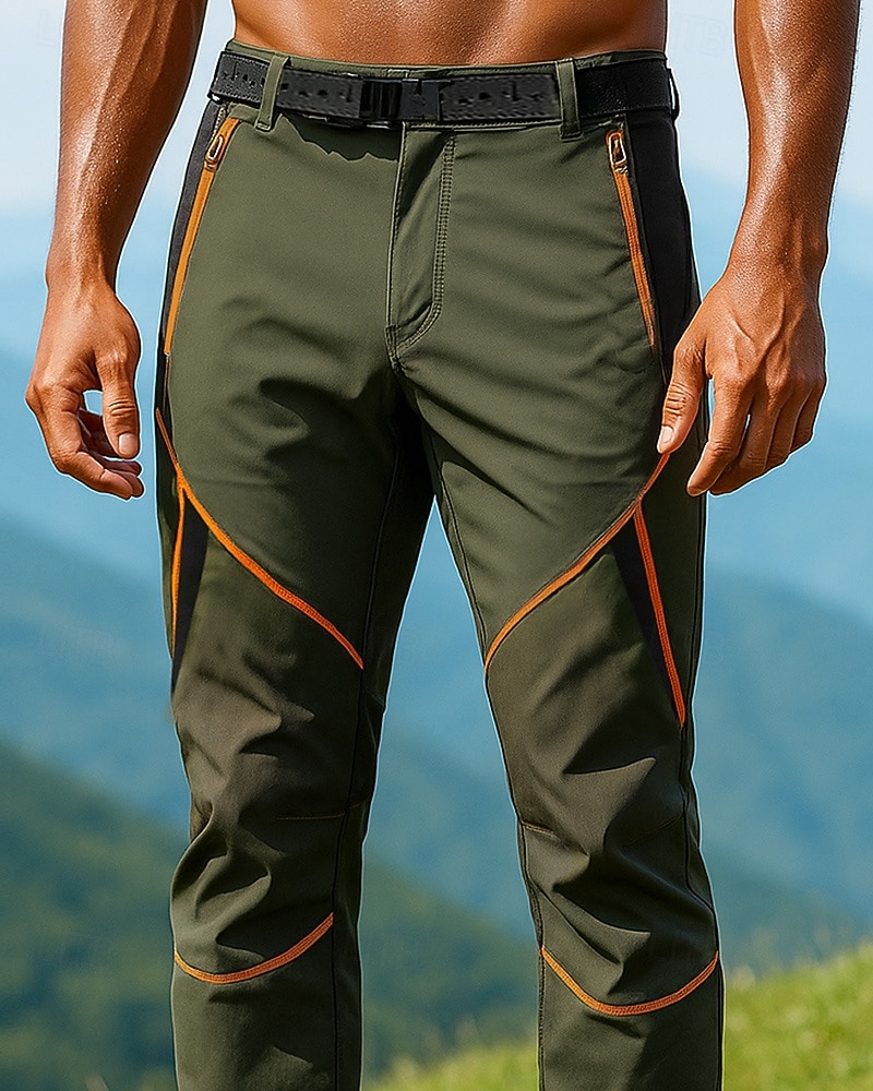 Муж. Штаны для туризма и прогулок Водонепроницаемые штаны Штаны софтшелл Весна Осень На открытом воздухе Стандартный Водонепроницаемость С защитой от ветра Нижняя часть Карман Военно-зеленный Зеленый 2026 - $28.99 –P3