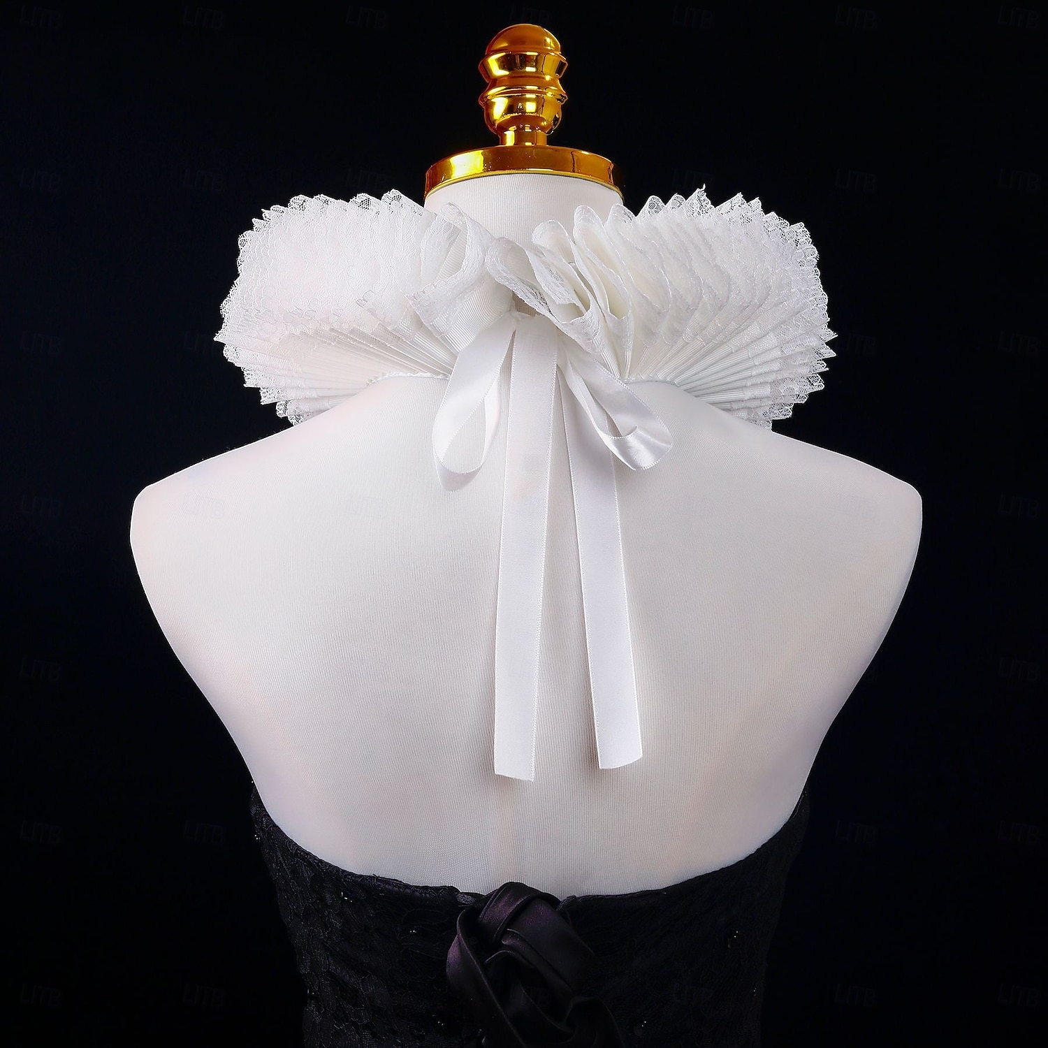 Rococó Victoriano Renacimiento Cuello con volantes isabelino Noble Aristócrata Disfraz Unisexo Víspera de Todos los Santos Carnaval Rendimiento LARP Feria Ren Adultos Cuello Todas las Temporadas 2025 - $19.49 –P3