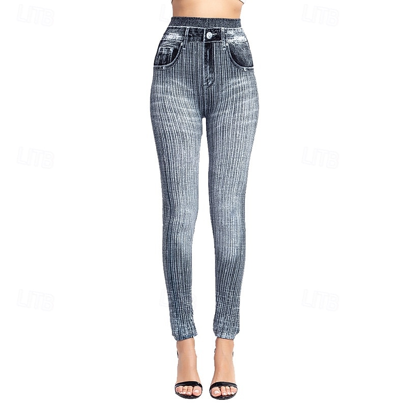 Per donna Pantaloni Eleganti Leggings Leggings comodi Streetwear Casual Lunghezza intera Naturale Semplice Tasca Confortevole Streetwear Abbigliamento quotidiano Weekend Grigio Nero Rosso Blu Autunno del 2026 a $13.99 –P5