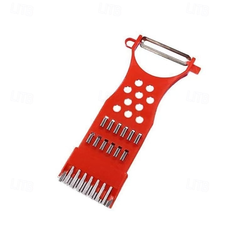 2-pakkaus monitoimista keittiön kuorimaveitseä, vihannesleikkuria ja silppuria perunalle, porkkanalle ja kurkulle, moniteräinen raastin ja leikkuri satunnaisissa väreissä 2025 - $9.99 –P6