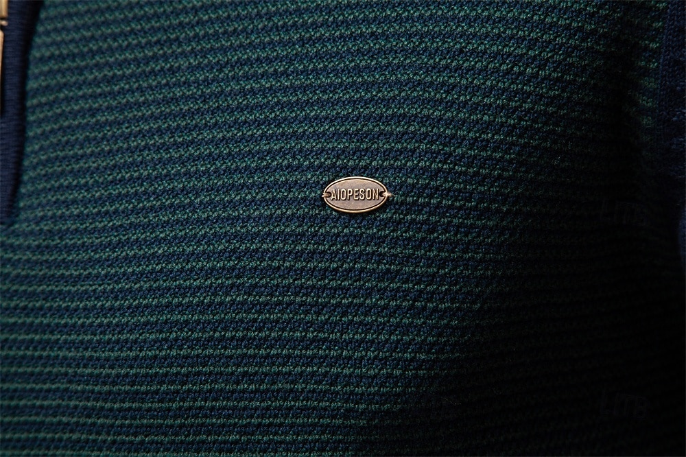 Herren Pullover Zopfmuster Stricken Normale Oberteile Halber Reißverschluss Farbblock Geometrisch Stehkragen Elegant Vintage Schule Urlaub Bekleidung Frühling Herbst Grün Armeegrün S M L 2026 - $53.99 –P4