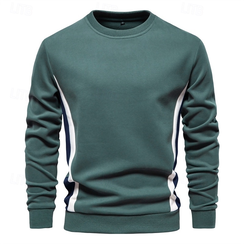 Per uomo Maglia Felpa con cappuccio Maglione Aalbicocca Blu denim Nero Giallo Blu marino Girocollo Semplice Patchwork Blocco di colore Sport & Outdoor Casuale Quotidiano Streetwear Cool Abbigliamento del 2026 a $28.99 –P5