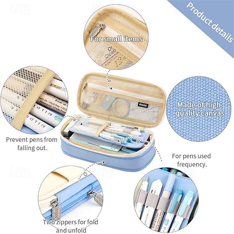 Big Capacity Pencil Pen Case Office College School Large Storage High Capacity Bag Pouch Holder Box 2026 - $15.99 –P6