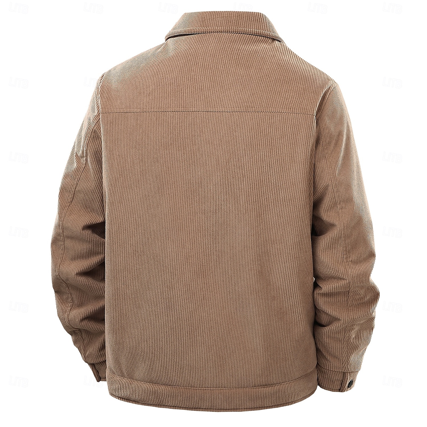 Per uomo Giacca in Velluto a Coste Giacca in Pile Formale Casa Calore Termico Tasca Autunno Tinta unica Attivo Vintage Colletto a Camicia Regolare Nero Bianco Verde Cachi Giacca del 2025 a $51.99 –P3
