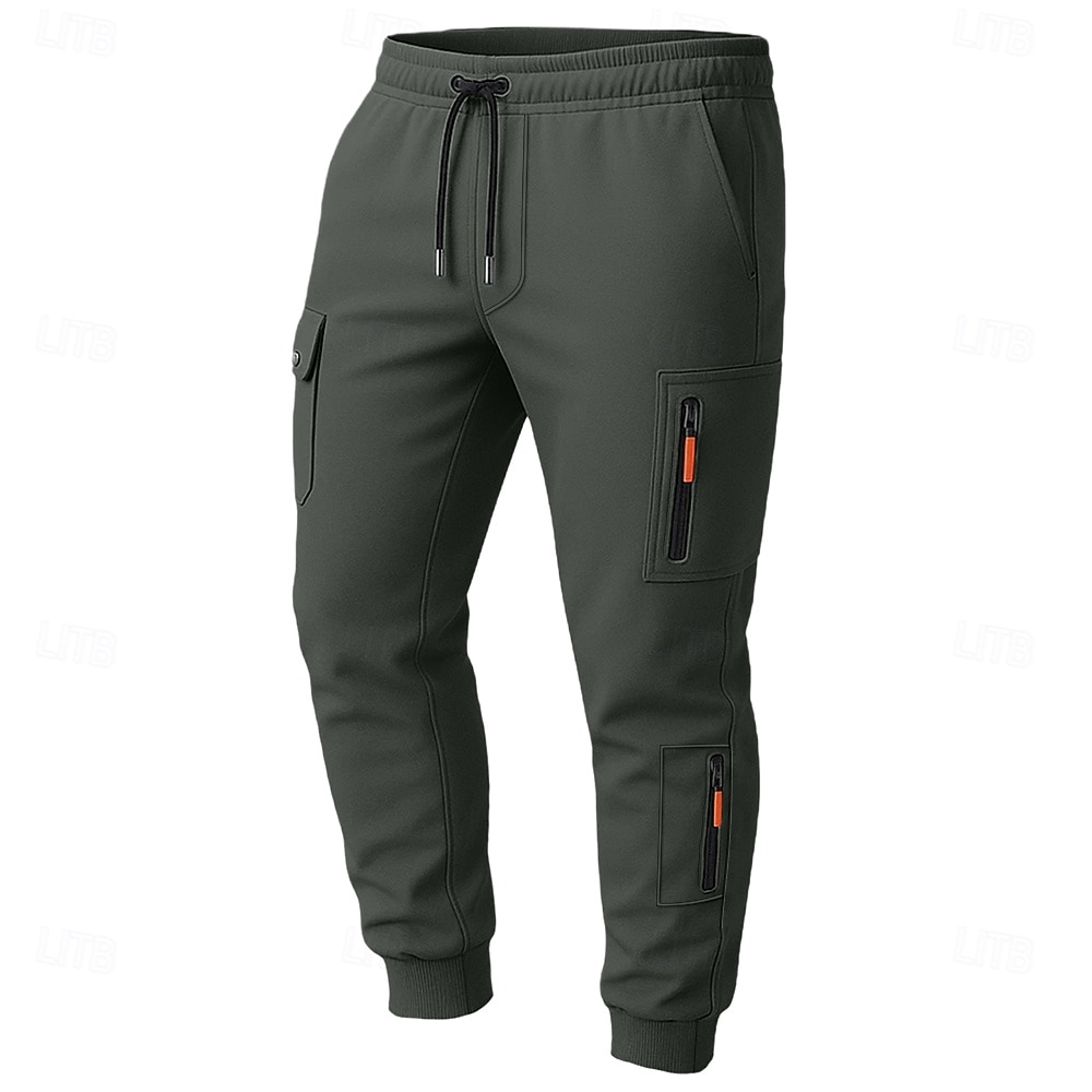 Men's Tactics Sweatpants Joggers Trousers Drawstring Pocket Elastic Waist Plain Comfort Sports Outdoor Daily Fashion Casual Black White Micro-elastic 2025 - $23.99 –P13