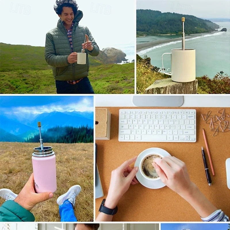 Kaffeefilter im Finalpress-Stil, tragbarer Kaffeebereiter im Pressen-Stil, wiederverwendbar, kreativer Kaffeetropfer, einfaches manuelles Brühwerkzeug für Zuhause, Büro und Reisen, praktisches Gerät 2025 - $20.99 –P4