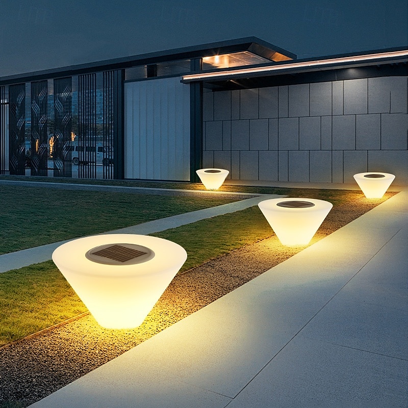 Farolas LED solares para exteriores de 30 cm, estilo nórdico, para postes de cerca, impermeables IP54, para terrazas, puertas, pilares de piedra, farolas de jardín. 2025 - $185.99 –P5