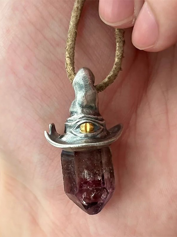 Femmes Collier pendentif Collier Pierre Précieuse & Cristal Alliage ancien Exagéré Halloween Rond de 2025 ? $9.99 –P4