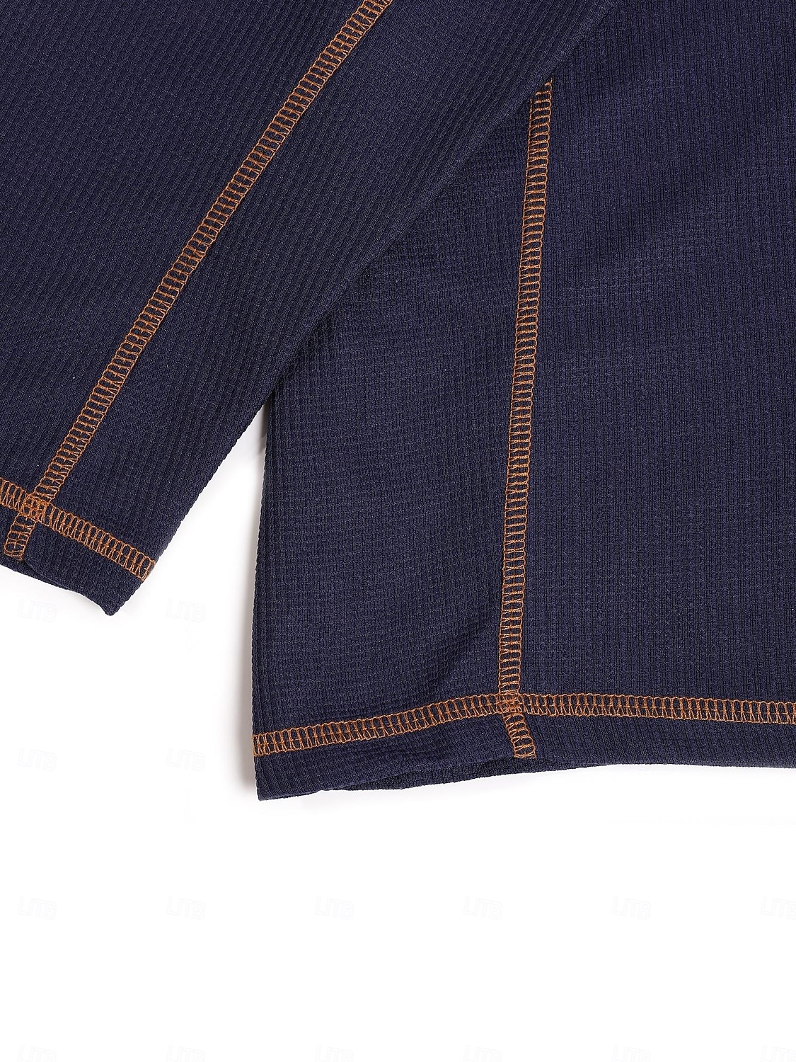 Herren Kapuzenpullover mit Waffelmuster T Shirt Waffel-Henley-Hemd Henley Hemd Langarm Mit Kapuze Henley Frühling Frühling & Herbst Einfach Mode Designer Basic Patchwork Mit Kapuze Urlaub Straße 2025 - $22.99 –P9