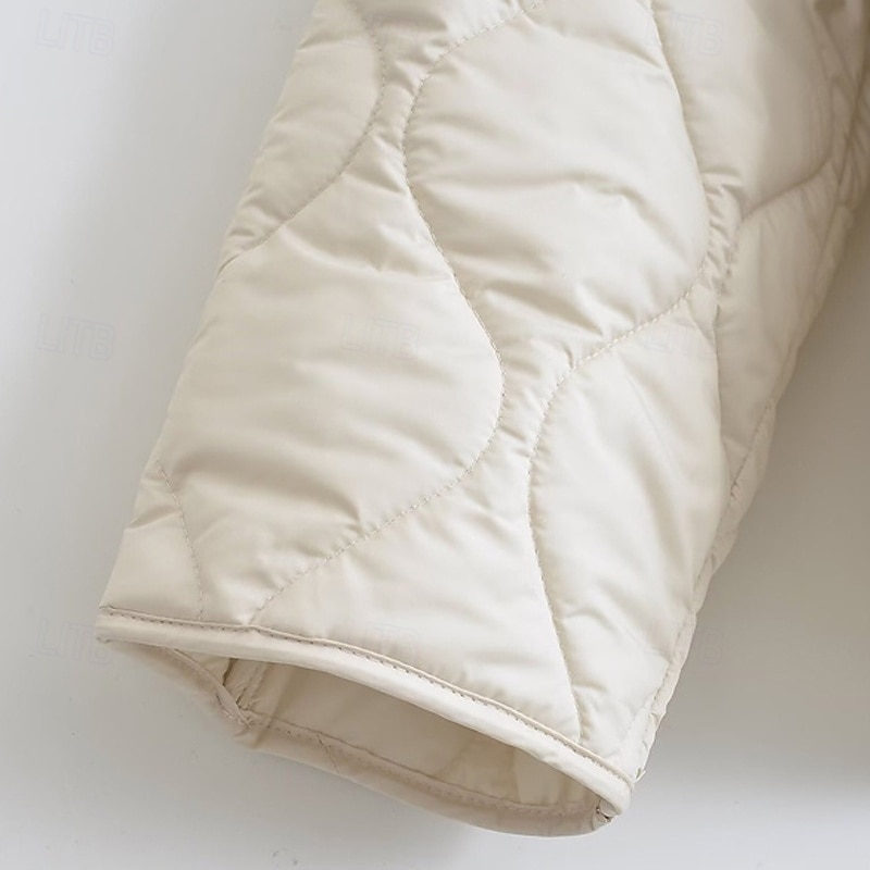 Dame Vinterjakke Frakk Hold Varm Bekvem knyte foran Mote Moderne Fritid عادي Ut på byen Helg Cardigan Normal V-hals Normal Langermet Yttertøy Svart Beige Vinter 2025 - $35.99 –P8