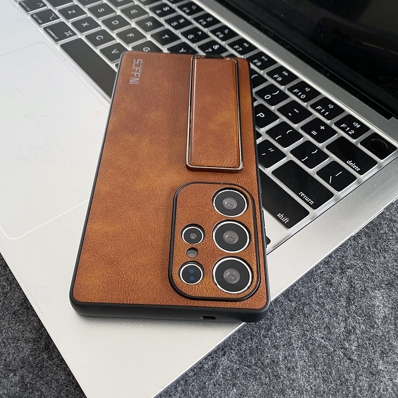 هاتف غطاء من أجل سامسونج جالاكسي اس 25 الترا S24 Ultra S23 Ultra غطاء خلفي مع رباط المعصم مسند الدراجة ضد الصدمات مكتب  /  الأعمال TPU الطلاء 2025 - $20.99 –P7