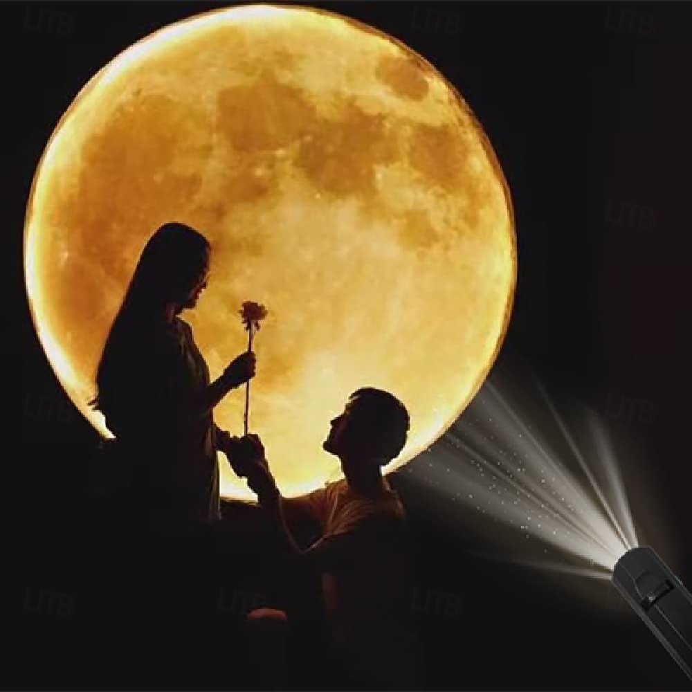 maan aarde astronaut lamp projector nachtlampje 360 maan projectielamp usb ster nachtlampje oplaadverlichting met 3 standen romantische sfeerlamp voor selfie achtergrond slaapkamerinrichting 2025 - $14.99 –P5