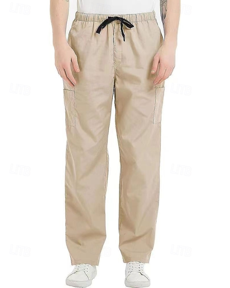Per uomo Pantaloni Cargo Pantaloni Coulisse Elastico in vita Multi-tasche Semplice Indossabile All'aperto Quotidiano Campeggio & Escursionismo Moda Classico Nero Cachi del 2025 a $25.99 –P6
