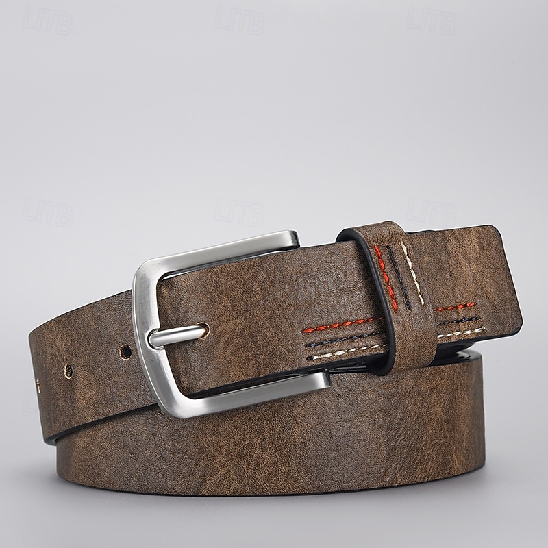 Homme Ceinture Ceinture Taille Noir Jaune faux cuir Alliage Durable Ajustable Uni Extérieur Quotidien de 2025 ? $12.49 –P7