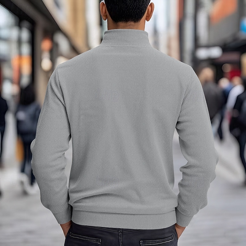 Herren Leichte Jacke Cordjacke Freizeitjacke Urlaub Täglich Atmungsaktiv Tasche Frühling Herbst Einfach Mode Klassisch Revers Regulär Schwarz Braun Hellgrau Armeegrün Aprikose Jacken 2025 - $29.99 –P16