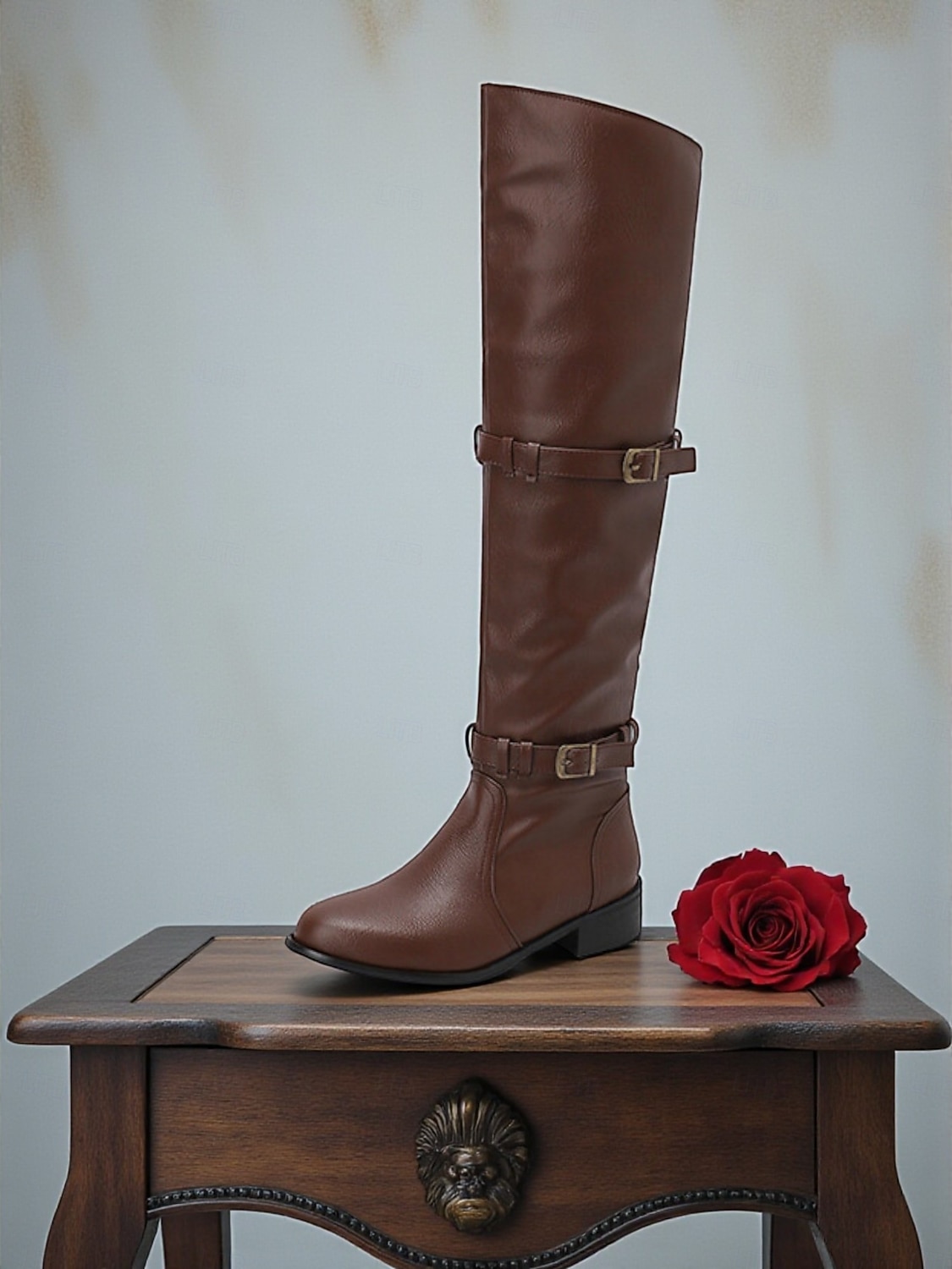 Botas femininas conversíveis acima do joelho com cano dobrável, estilo casual retrô, design versátil para o dia a dia urbano de 2025 por $59.99 –P5