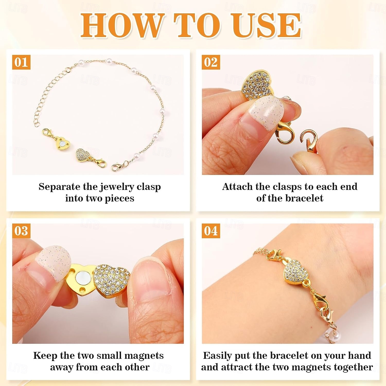 24 шт. магнитных застежек и замков для ожерелий 6 стилей, круглые, цилиндрические, трубчатые, магнитные застежки для ювелирных изделий, удлинители для магнитных застежек для браслетов и ювелирных 2025 - $27.99 –P2