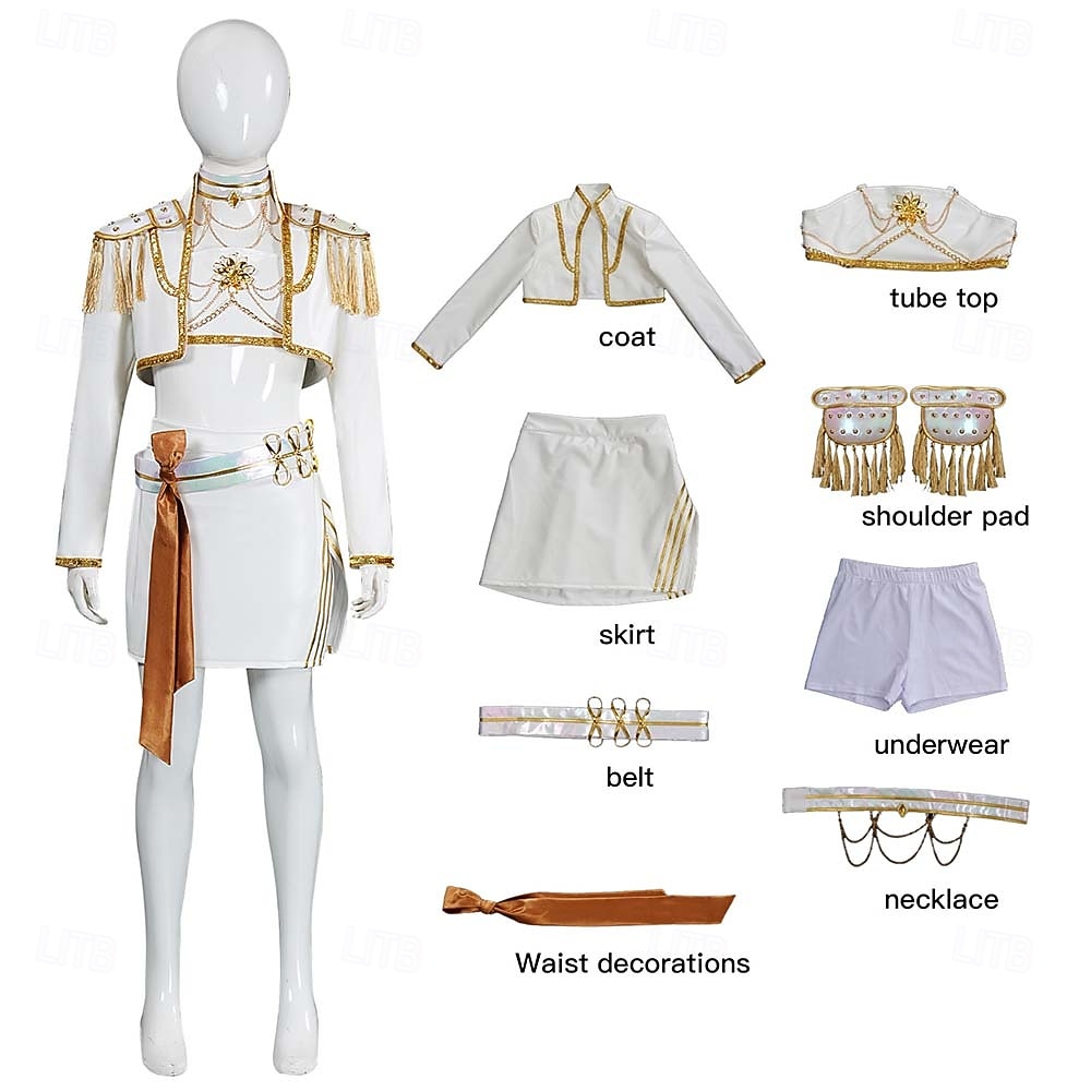 Cacciatori di demoni KPop Idolo Mira Cacciatrice Costume Costume originale Idolo virtuale Cosplay di film for Ragazze Bambini Halloween Carnevale Performance Con il fumetto Anime Expo del 2025 a $95.99 –P5
