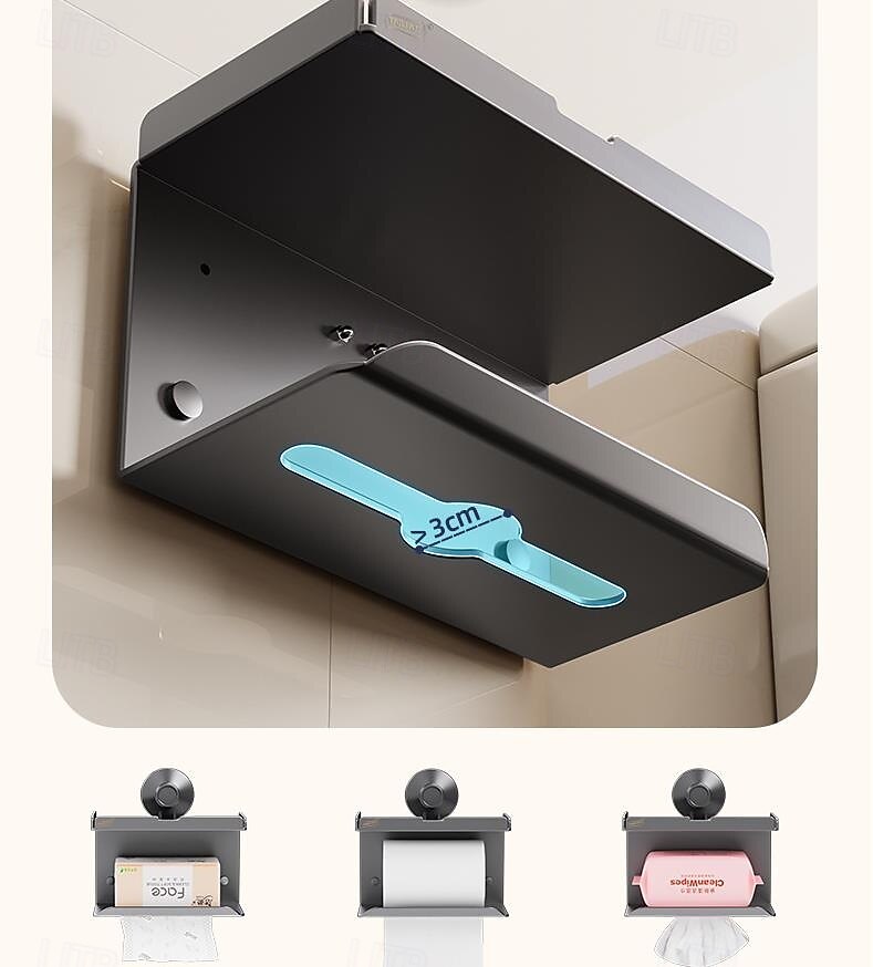 ёршик для унитаза и держатель, держатель для бумажных полотенец, набор аксессуаров для ванной на присоске, настенные аксессуары для ванной комнаты 2025 - $28.99 –P5