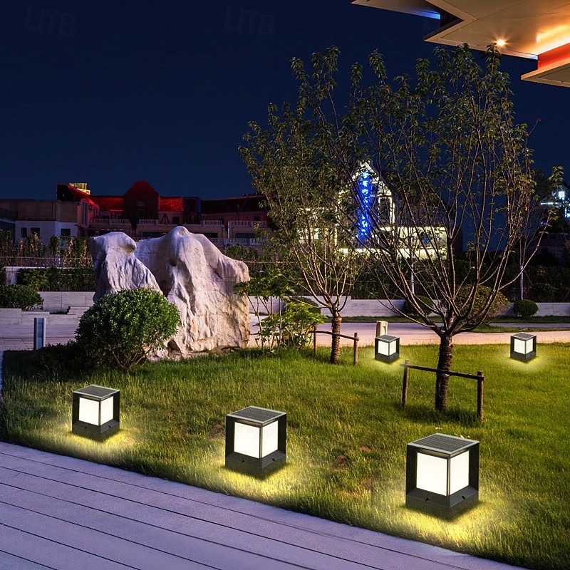 LED Outdoor Solor Post Lights 21cm Nordic Style Outdoor Column Lights Fence Post Cap Lights Waterproof IP54 for Deck Suitable for Door Stone Pillars Garden lamp Post 2026 - $172.99 –P12