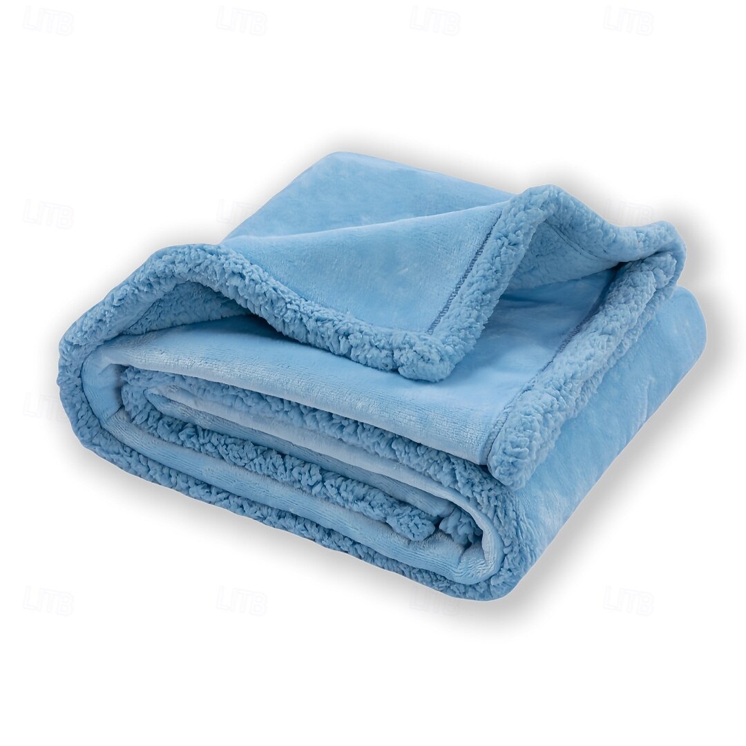 Pătură impermeabilă pentru animale de companie pătura groasă din flanel și sherpa pentru patul animalelor de companie pătură moale din catifea pentru câini 2025 - $11.49 –P13
