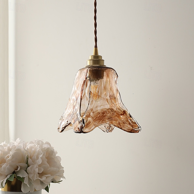 Mini luminária pendente de vidro e cobre com cúpula de vidro, luminária pendente de vidro transparente para quarto, sala de jantar e cozinha de 2025 por $141.99 –P3
