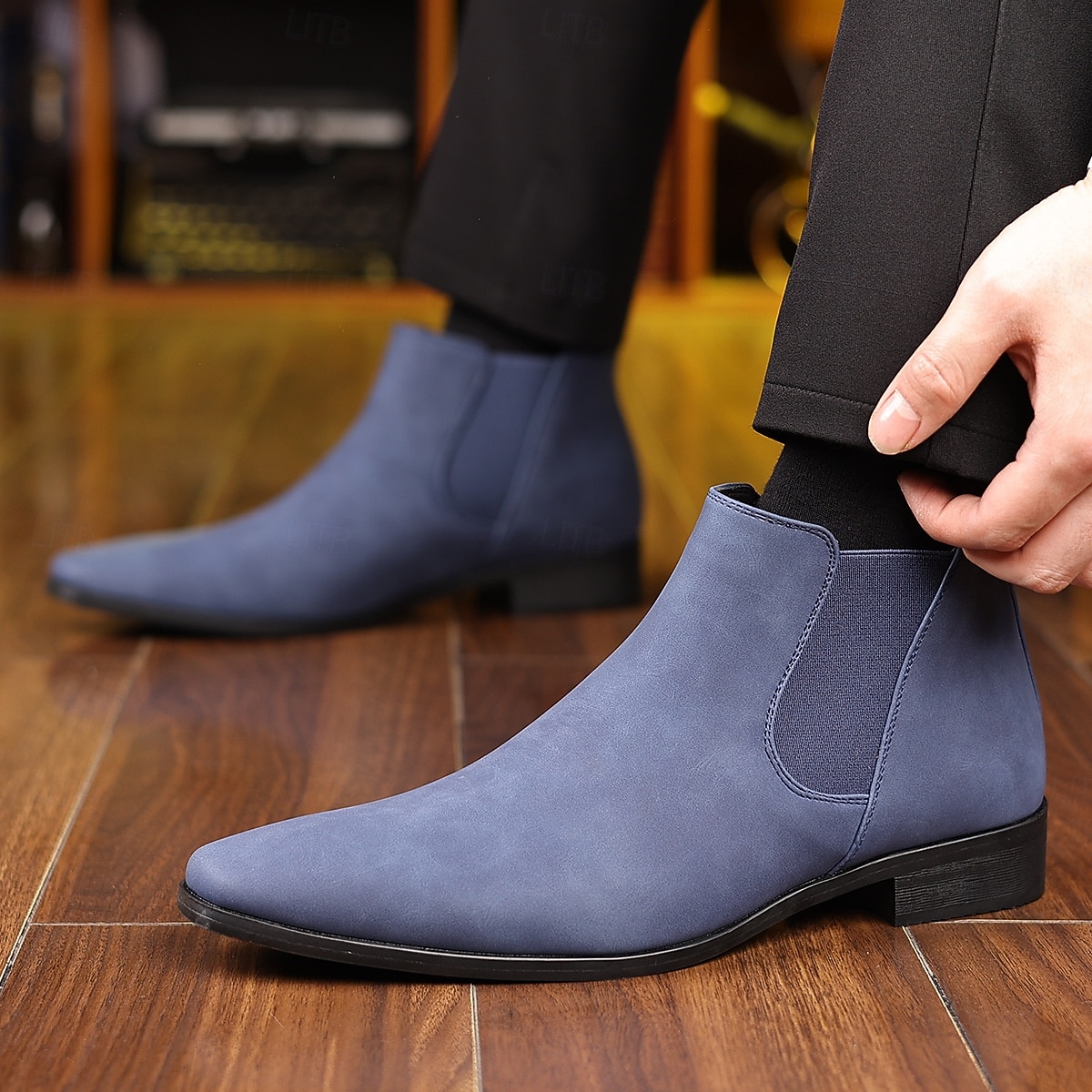 Botines Chelsea para hombre: botines informales de negocios para uso diario y de oficina. 2025 - $64.99 –P4