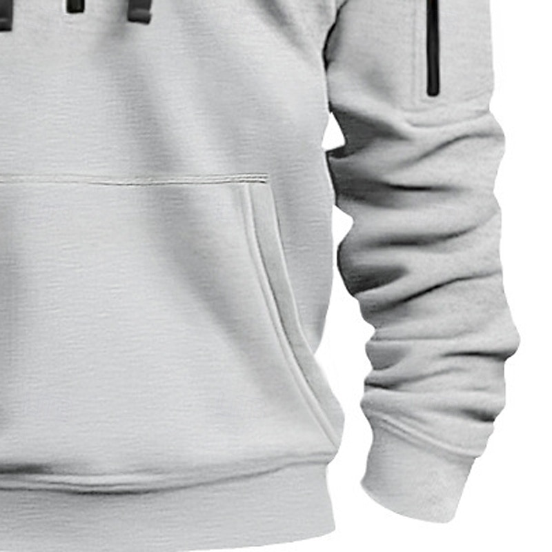 Per uomo Felpa con cappuccio Felpa con cappuccio e zip corta Felpa con cappuccio in pile Felpa con cappuccio tattica Nero Blu marino Cachi Grigio chiaro Grigio scuro Con Cappuccio Semplice Cerniera del 2025 a $23.99 –P8