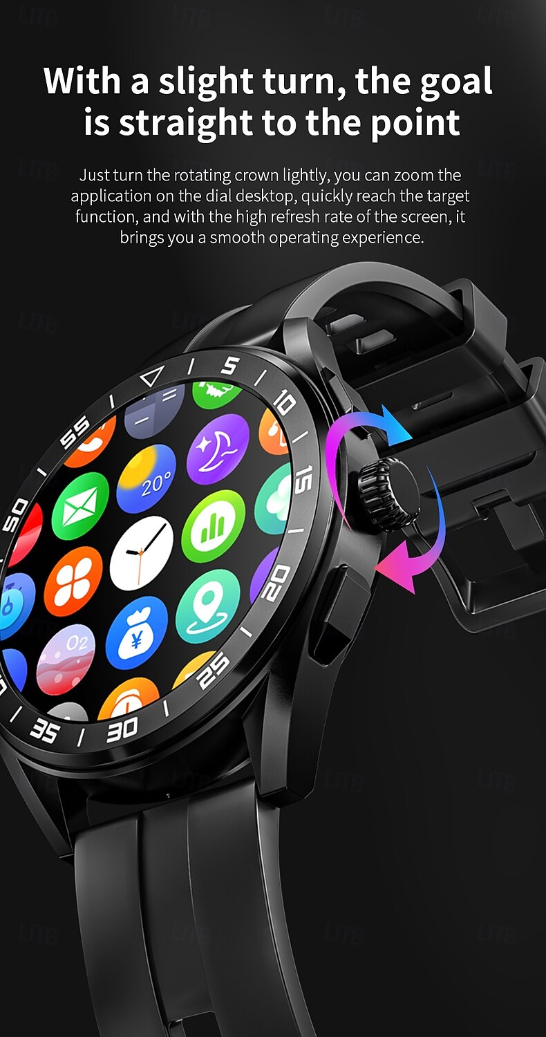 LOKMAT COMET PRO Smart Watch 1.32 inch Smartwatch Fitness Running Watch Bluetooth Pedometer Call Reminder Activity Tracker Compatible with Android iOS Women Men Long Standby Hands-Free Calls Media 2025 - $37.99 –P4