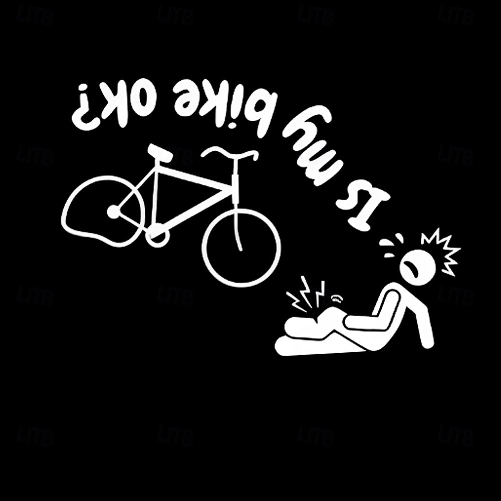 Heren Lange Mouwen T-Shirt Grappig 'Is Mijn Fiets OK?' Fietsen Graphic T-shirt Humoristisch Fietser Herfst Hobby Shirt 2026 - $21.99 –P2