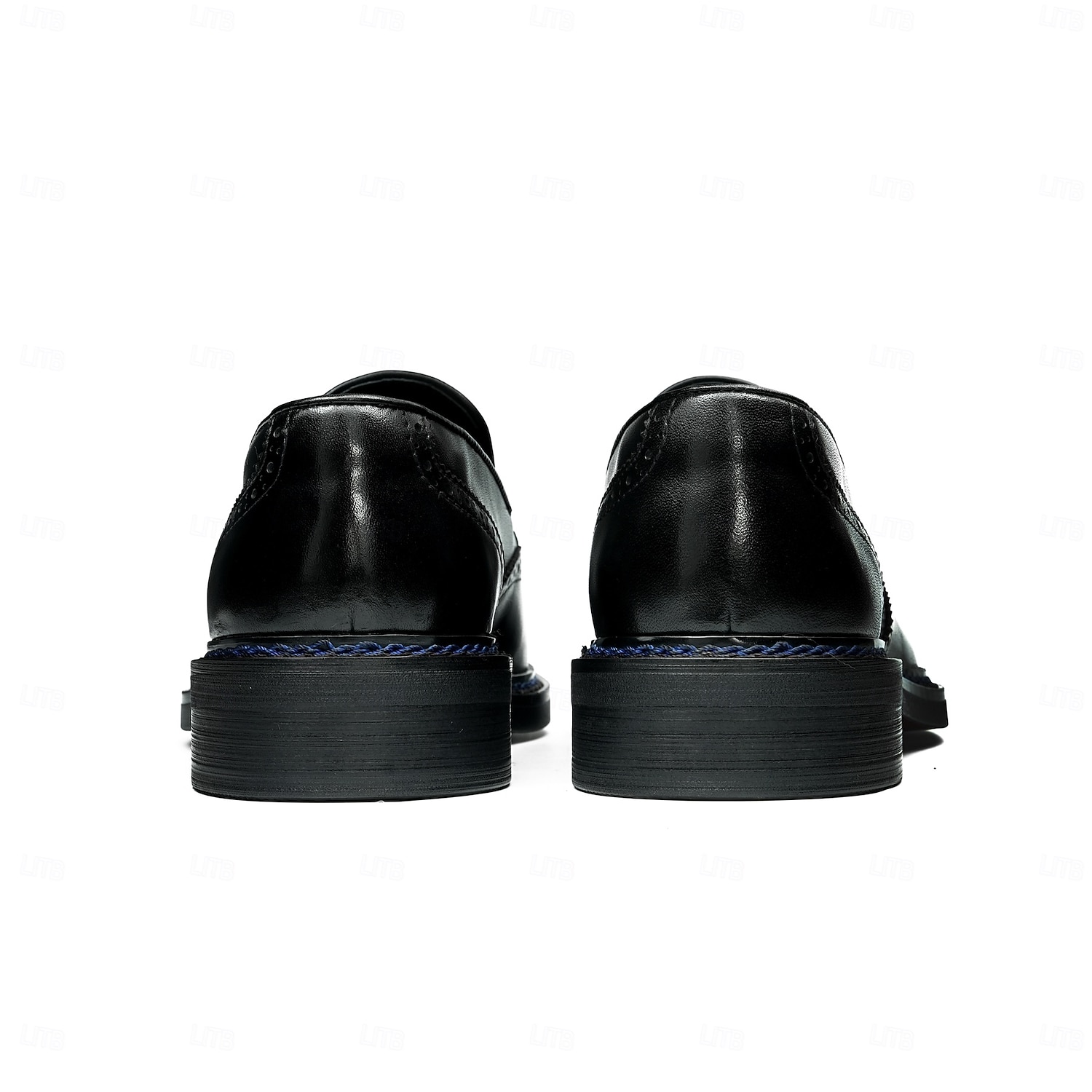 Heren leren loafers met kwastjes - klassieke brogueschoenen van echt koeienhuid met geperforeerde details, instapschoenen voor zakelijk gebruik, op kantoor, op bruiloften en bij elegante gelegenheden 2026 - $119.99 –P10