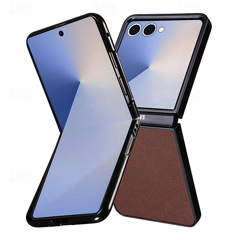 telefono Custodia Per Samsung Galaxy Z Flip 7 Z Flip 7 FE Z Flip 6 Z Flip 5 Copertura Posteriore Resistente agli urti Retrò TPU Pelle PU del 2025 a $9.99 –P13