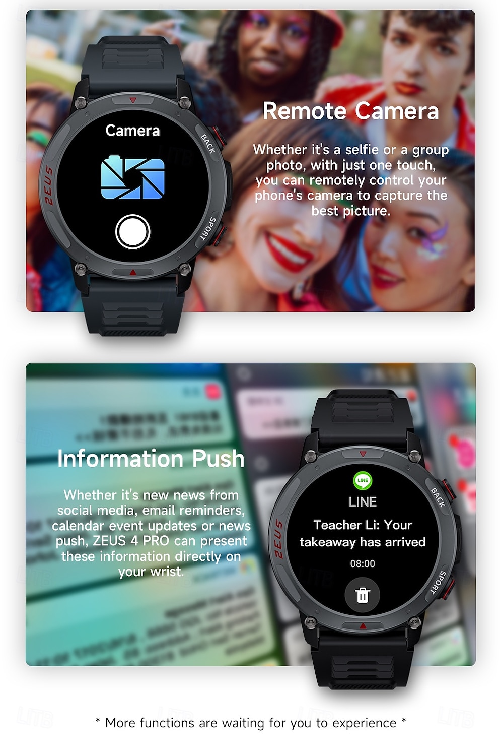 LOKMAT ZEUS 4 PRO Умные часы 1.43 дюймовый Смарт Часы Bluetooth Контроль температуры Педометр Напоминание о звонке Совместим с Android iOS Женский Мужчины 2025 - $42.99 –P14