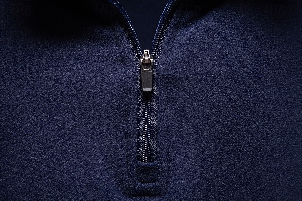 Per uomo Felpa con zip corta Nero Blu marino Blu Verde Cachi Collo Alto Semplice Lavoro Sport & Outdoor Casuale senza stampa Cool Casual Maglione Primavera Autunno Abbigliamento Felpe con cappuccio del 2026 a $26.99 –P32