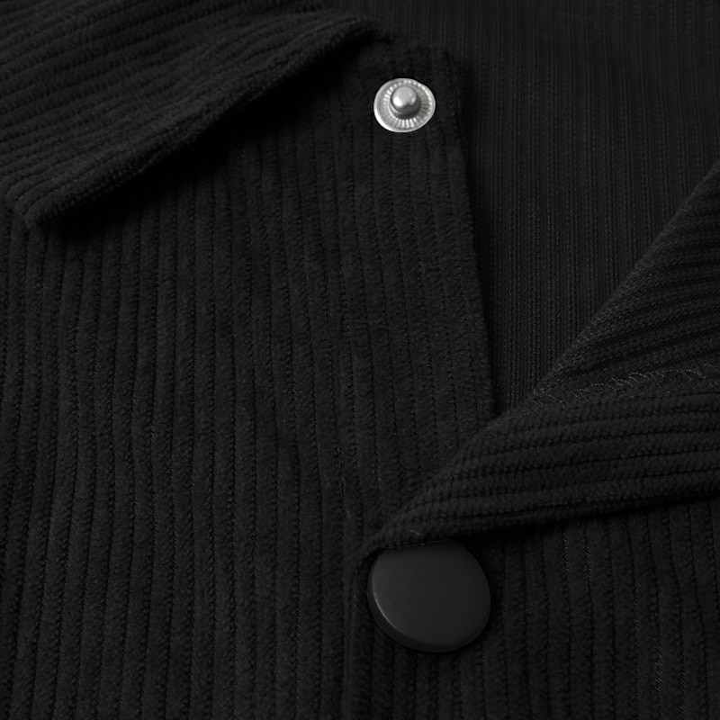 Per uomo Camicia Camicia casual Camicia da Spiaggia Camicia di Velluto a Coste Camicia con Bottoni Nero Verde militare Grigio Manica Lunga Semplice Bavero Vacanza Camicia hawaiana Tasca Abbigliamento del 2025 a $22.99 –P9